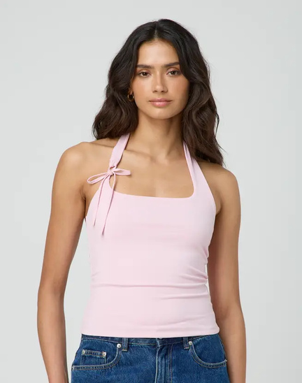 TIE UP HALTER NECK TANK offers at $24.99 in Glassons