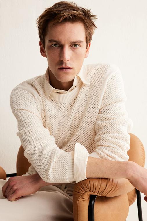 Regular Fit Hole Knit Sweater offers at $69.99 in H&M