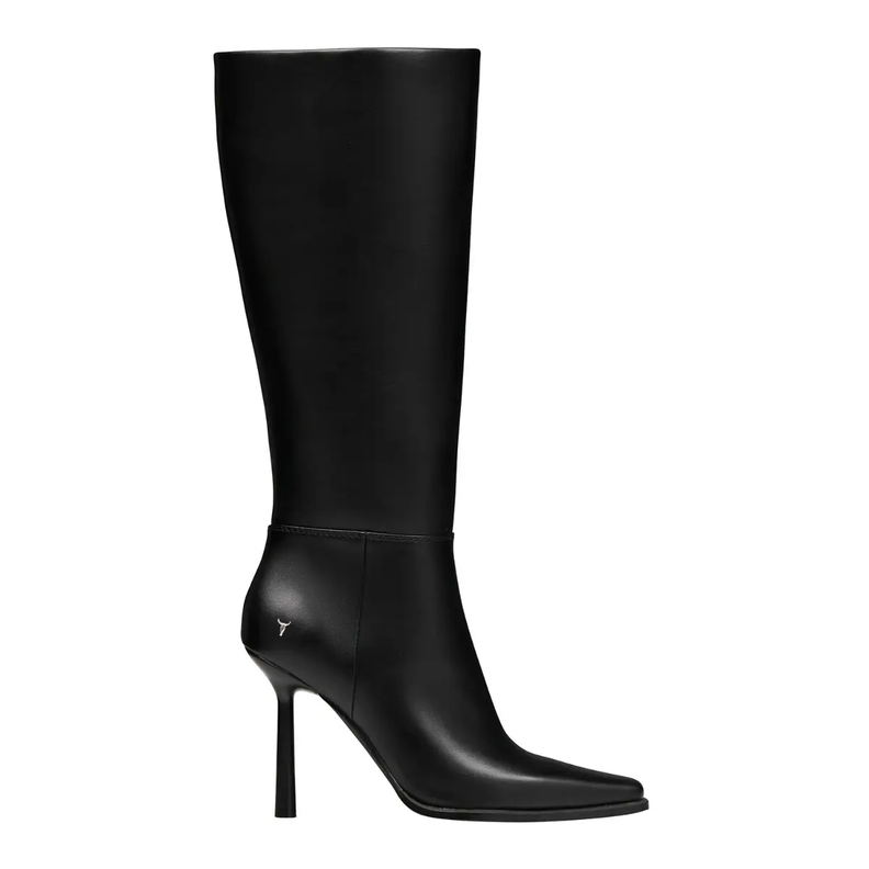 HIERARCHY BLACK STILETTO BOOTS offers at $169.95 in Windsor Smith