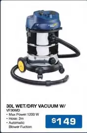 30l Wet/Dry Vacuum W/ offers at $149 in Burson Auto Parts