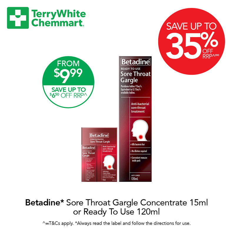 Betadine offers in TerryWhite Chemmart