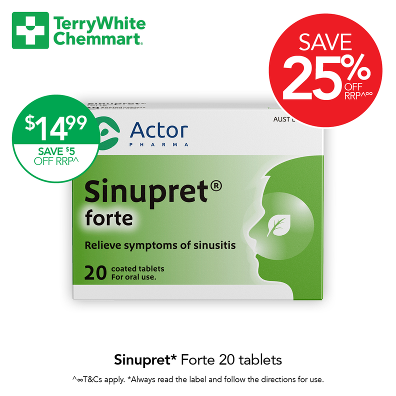 Sinupret offers in TerryWhite Chemmart