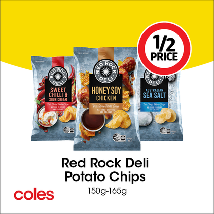 Red Rock Deli Potato Chips  offers at $3 in Coles