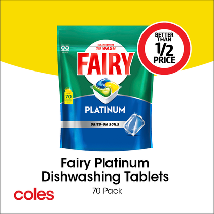 Fairy Platinum Dishwashing Tablets  offers at $27.6 in Coles
