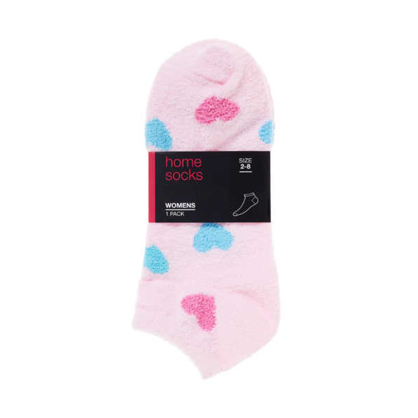 Butter Yarn Ankle Socks Hearts Size 2-8 offers at $3 in The Reject Shop