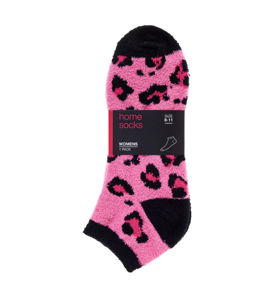 Butter Yarn Ankle Socks Leopard Size 8-11 offers at $3 in The Reject Shop