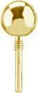 Gold Titanium Attachment for Internal Thread Labret Ball offers at $34.95 in Essential Beauty