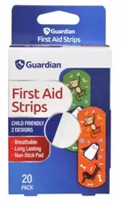 GUARDIAN KIDS STRIPS 20PK 56MMX19MM offers at $2.99 in Discount Drug Stores