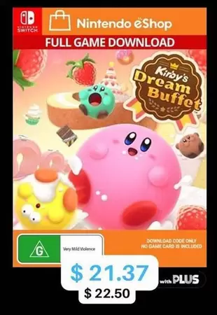 Nintendo -  Kirby's Dream Buffet offers at $21.37 in EB Games