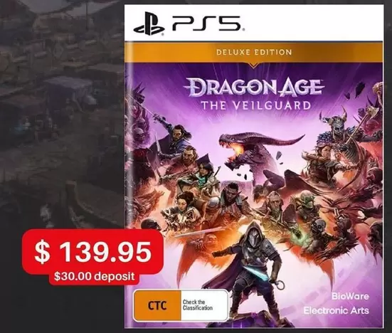 Dragon Age - The Veilguard offers at $139.95 in EB Games