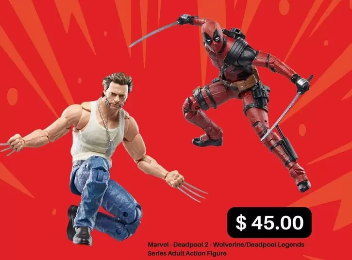 Marvel  - Deadpool 2 - Wolverine/Deadpool Legends Series Adult Action Figure offers at $45 in EB Games