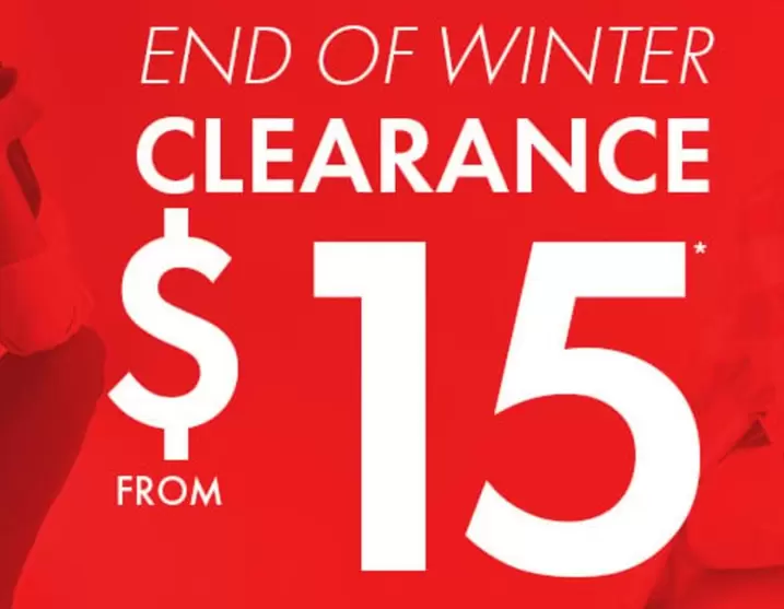 End Of Winter Clearance offers at $15 in Rockmans