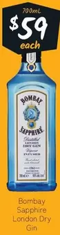 Bombay Sapphire - London Dry Gin offers at $59 in Cellarbrations