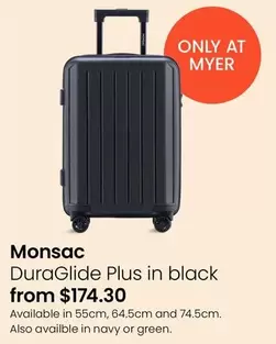 Monsac - DuraGlide Plus In Black offers at $174.3 in Myer