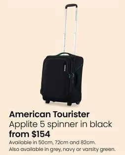 American Tourister - Applite 5 Expandable Spinner In Black offers at $154 in Myer