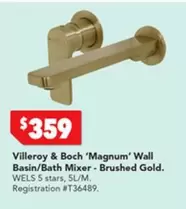 Brushed Gold offers at $359 in Harvey Norman