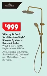 Brushed Gold offers at $999 in Harvey Norman