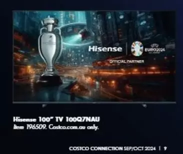 Hisense - 100° Tv 100q7nau offers in Costco