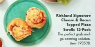 Grab - Kirkland Signature Cheese & Bacon Topped Pizza Scrolls 12-Pack offers at $12.99 in Costco