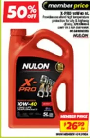 Nulon - X-proof 10w-40 5l offers at $26.99 in Autobarn