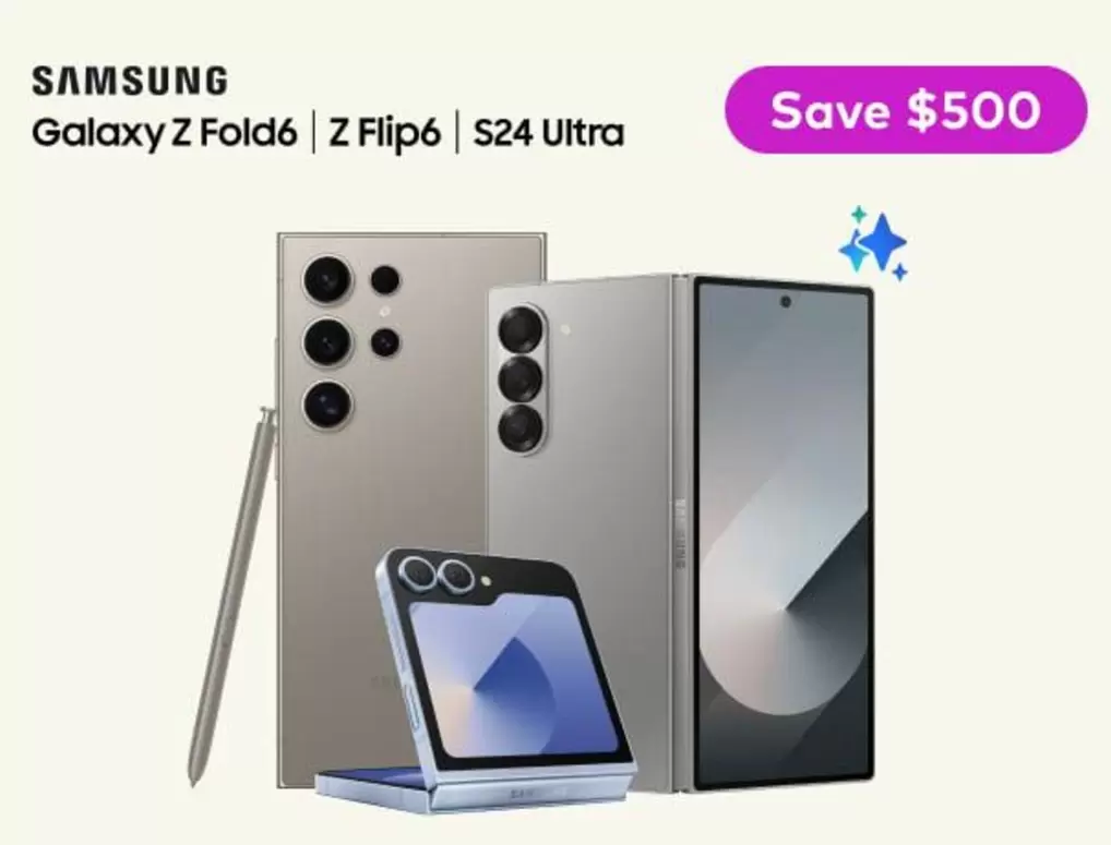 Samsung -  Galaxy Z Fold6 Z Flip6 offers in Optus