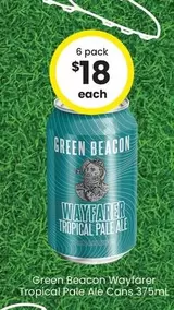 Green Beacon - Wayfarer Tropical Pale Ale Cans 375ml offers at $18 in The Bottle-O