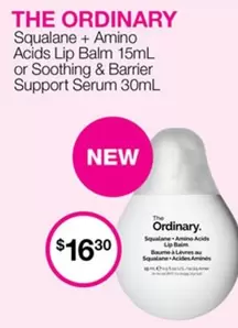 The Ordinary - Squalane+ Amino Acids Lip Balm 15mL  offers at $16.3 in Priceline