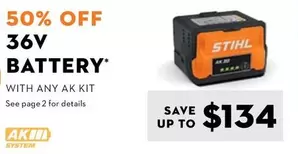 Stihl - 36V Battery  offers in Stihl