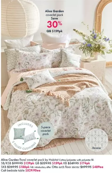 Otto - Alice Garden Coverlet Pack offers at $59.95 in Pillow Talk