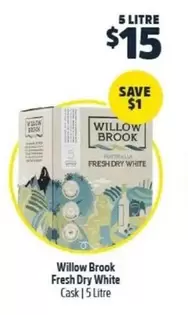 Willow -  Brook Fresh Dry White offers at $15 in BWS