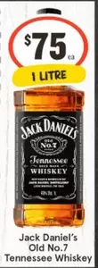 Jack Daniels - Old No.7 Tennessee Whiskey offers at $75 in IGA Liquor