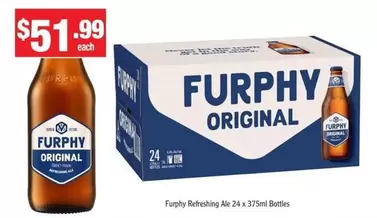 Furphy -  Refreshing Ake 24 X 375ml Bottles offers at $51.99 in Liquor Stax