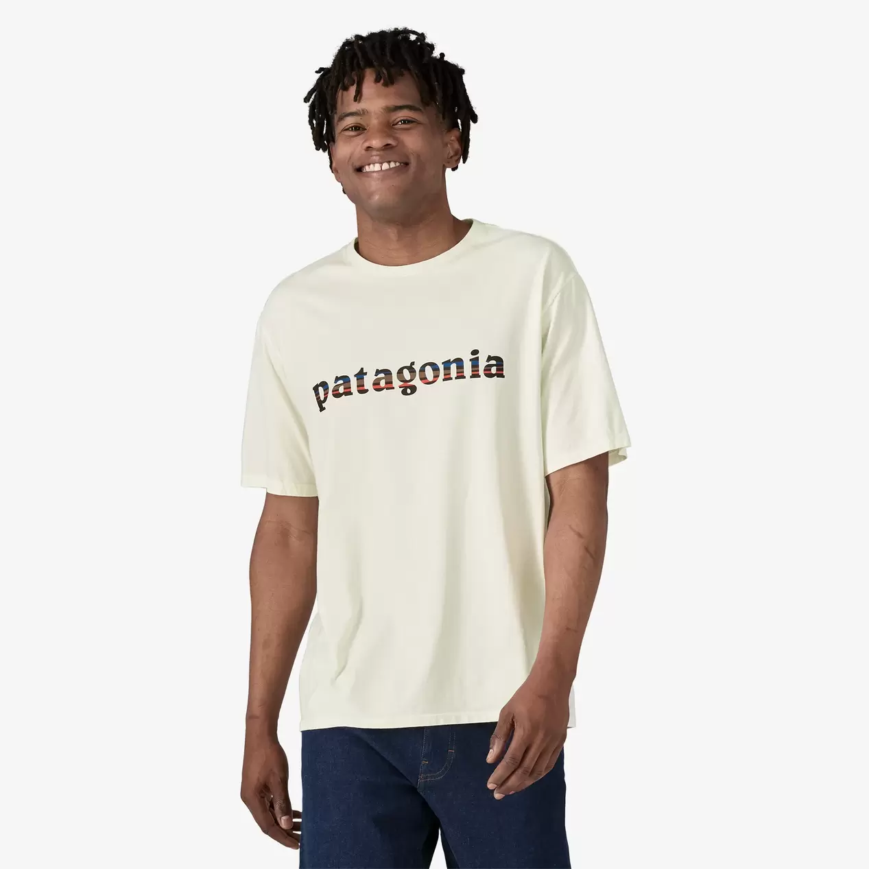 Men's '73 Text Logo Organic T-Shirt offers at $79.95 in Patagonia