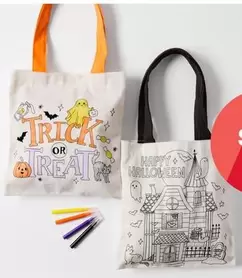 Colour Your Own Halloween Tote Bag - Assorted offers at $3 in Kmart