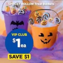 Spooky Hollow - Treat Buckets offers at $1 in Spotlight