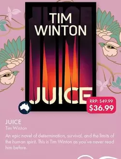 Juice offers at $36.99 in QBD