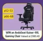 Win An Andaseat Kaiser 4xl Gaming Chair offers at $985.4 in Chrisco