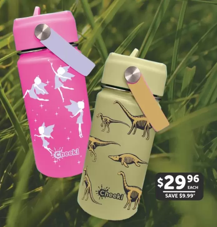 Cheeki - Insulated Kids Bottle Fairy Or Dinosaur 400ml offers at $29.96 in WHOLEHEALTH