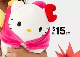 8in. Squishmallows Hello Kitty Plush Toy - Assorted offers at $15 in Kmart