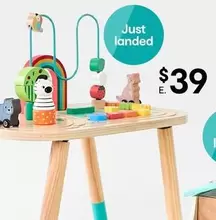 Wooden Activity Table offers at $39 in Kmart