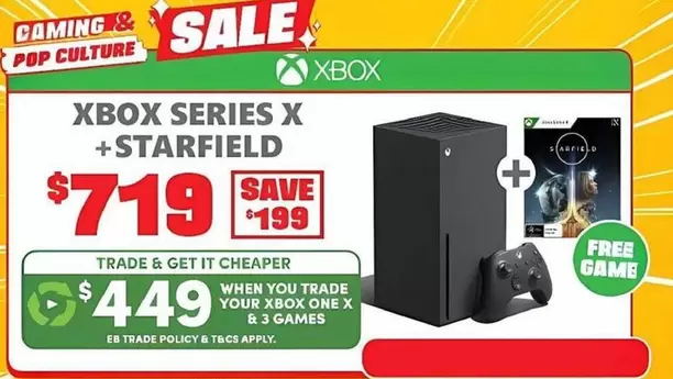 Xbox Series X +Starfield offers at $719 in EB Games