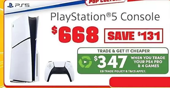 Playstation 5 Console offers at $668 in EB Games