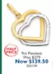 9ct Pendant offers at $139.5 in Prouds