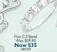 Five Cz Band offers at $35 in Prouds