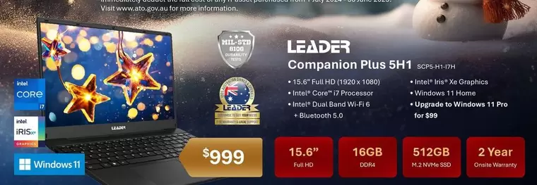 Leader - Companion Plus 5h1 15.6" Intel Core I7 Processor 16gb 512gb offers at $999 in Leader Computers