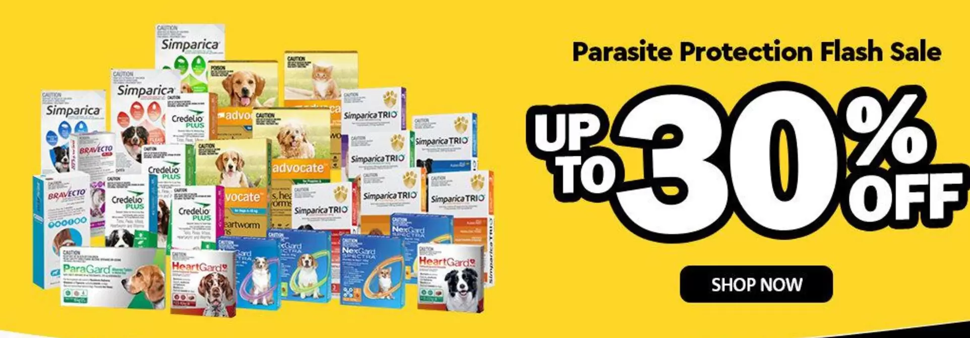 Parasite Protection Flash Sale offers in My Pet Warehouse