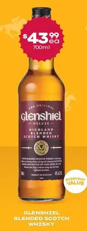 Glenshiel - Blended Scotch Whisky offers at $43.99 in Thirsty Camel