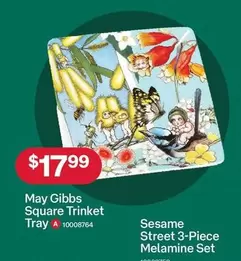 May Gibbs Square Trinket Tray offers at $17.99 in Australia Post