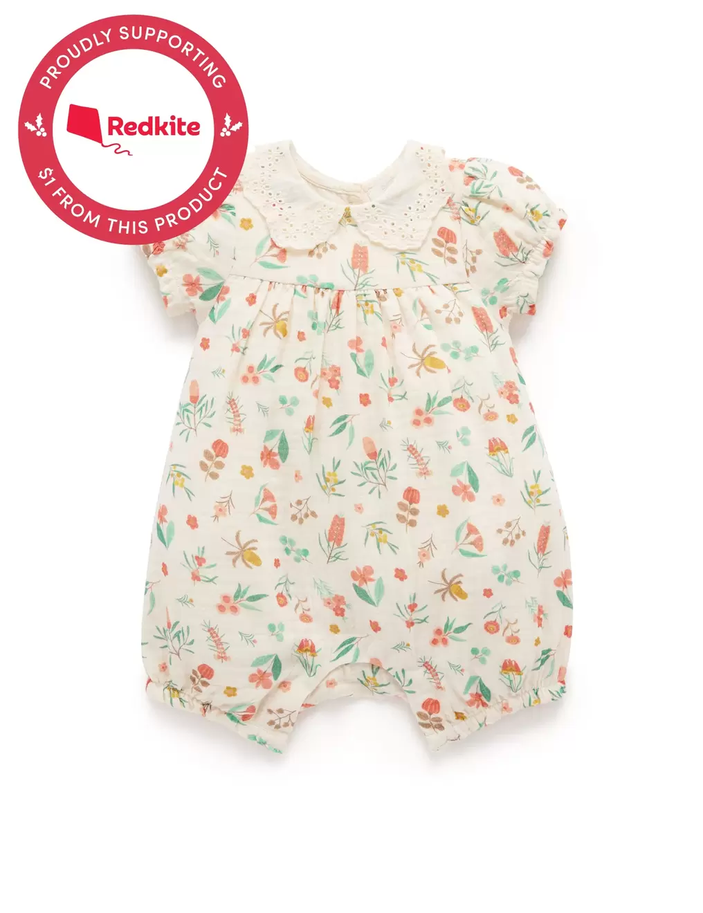 Blooms Romper offers at $49.95 in Purebaby