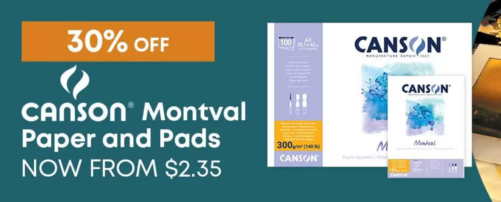 Canson - Montval Paper And Pads offers in Eckersley's Art & Craft